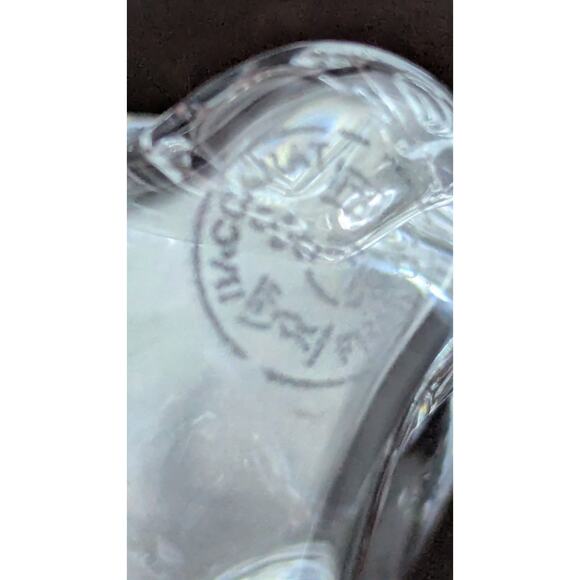 Baccarat Crystal Mops Hund Carlin Pug Dog Puppy Figurine Paperweight France - Picture 10 of 13